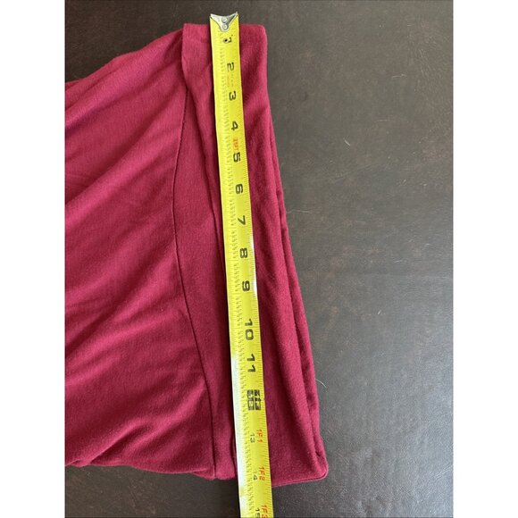 Poetry Womens Red Maxi Skirt Size l Elastic Waist Soft & Flowy - Picture 9 of 9